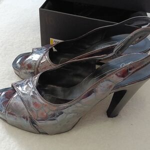 Elegant Burgundy David Pliner High Heel Sandals